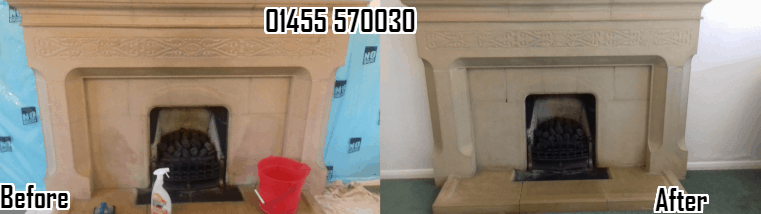 Fireplace restoration and cleaning in Lutterworth 01455 570030