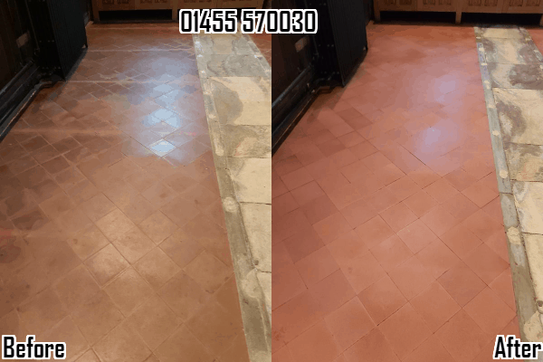 Quarry tiles stripping, cleaning & sealing in Misterton & Lutterworth 01455 570030