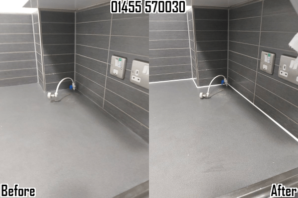 Bathroom & tile cleaning, grout re-colouring & silicone replacement in Ullesthorpe, Lutterworth & Leicestershire 01455 570030