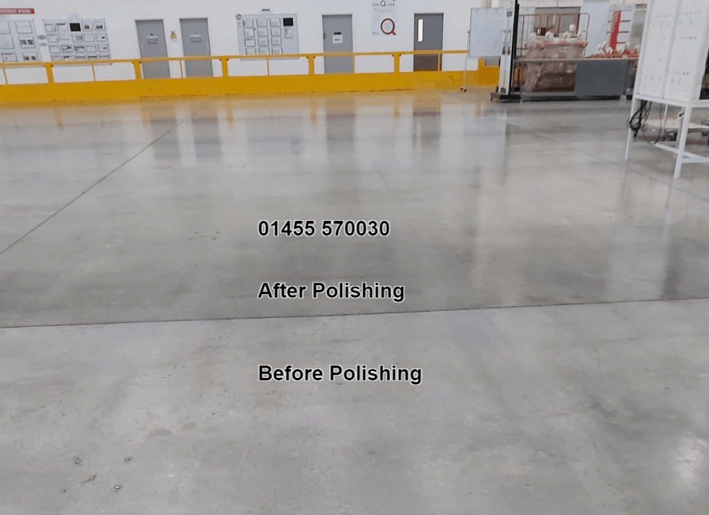 Concrete floor sealing and polishing specialist services in Lutterworth & Leicestershire 01455 570030
